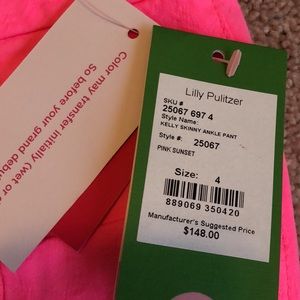 Lilly pulitzer kelly skinny ankle pant